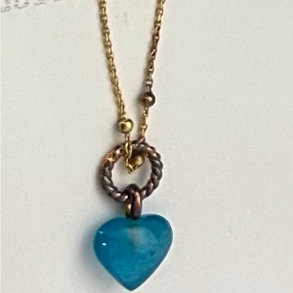 New without tags Missoma blue heart shaped necklace. - Picture 2 of 4